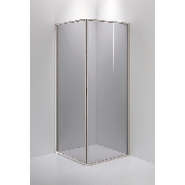 Suihkunurkka INR Edge 13, savulasi, vasen, eri profiileja, mittatilaus