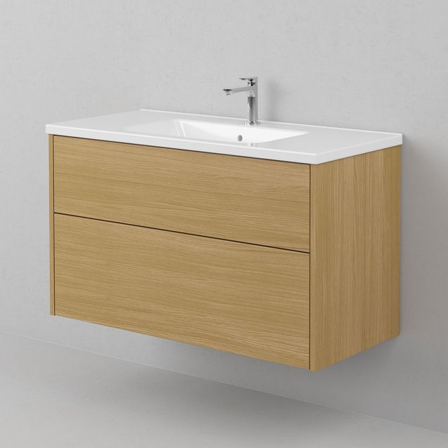 Allaskaappi INR Grand Solid 100, Natural Oak, 2 laatikkoa