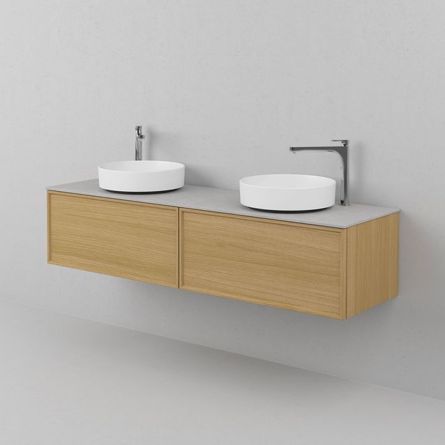 Kaksoisallaskaappi INR Air Wood 160 E, Natural Oak