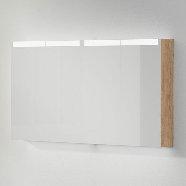 Peilikaappi INR Stage Plus 140, Natural Oak, 2 ovea, pistorasia