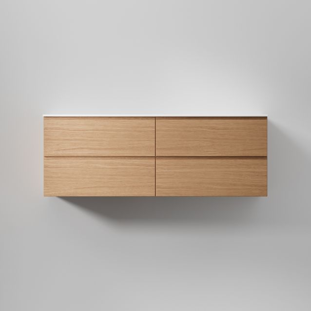 Allaskaappi INR Core Grip 140 D, 1400x454mm, Natural Oak