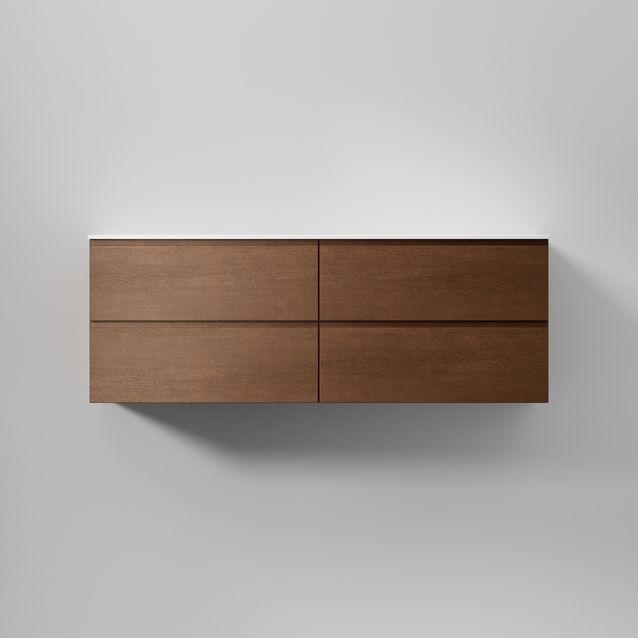 Allaskaappi INR Core Grip 140 D, 1400x454mm, Dark Oak