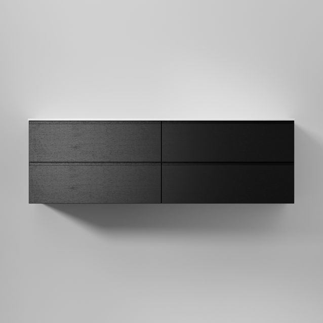 Allaskaappi INR Core Grip 160 D, 1600x454mm, Black Oak