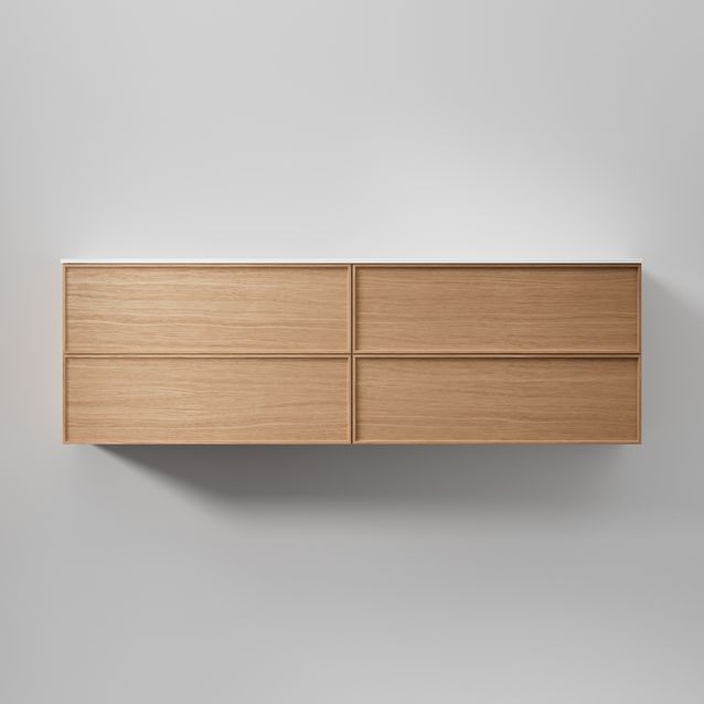 Allaskaappi INR Core Sense 160 D, 1600x456mm, Natural Oak