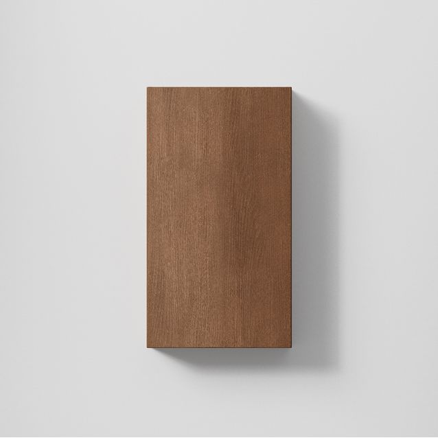 Seinäkaappi INR Solid 40/15, 400x142mm, Dark Oak, 2 hyllyä, oikea