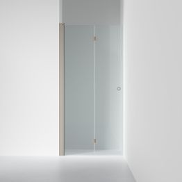 Suihkuovi INR Linc 2 Flex, kirkas lasi, tumma beige profiili, A:580-1000mm vasen, mittatilaus