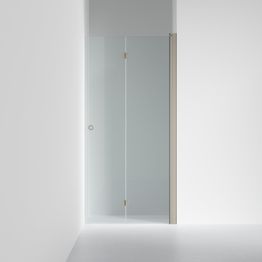 Suihkuovi INR Linc 2 Flex, kirkas lasi, tumma beige profiili, A:580-1000mm oikea, mittatilaus