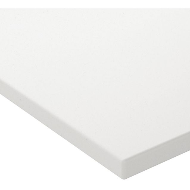 Kylpyhuoneen pöytätaso pesualtaalla INR Wave, Matte White, Alapuolelta asennettu pesuallas (C), Ilman hanareikää, 12×460mm