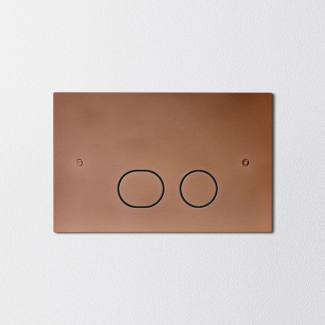 Huuhtelupainike INR Steel Style, harjattu Pronssi