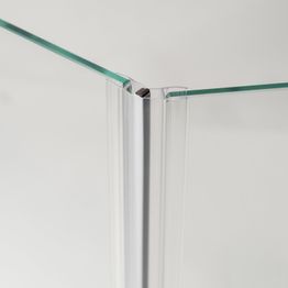 Magneettilista INR epäsuora kulma, Linc, Läpinäkyvä, 1 pari, 2250 mm