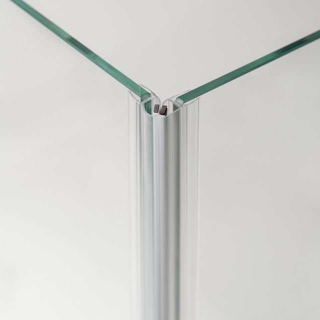 Magneettilista INR kulma, Arc, Läpinäkyvä, 1 pari, 2250 mm