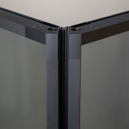 Magneettilista INR, Edge, Musta, 1 pari, 2130 mm