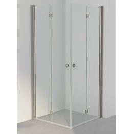 Suihkunurkka INR Linc Angel Flex, kirkas lasi, tumma beige profiili, A:600-1000mm B:600-1000mm, mittatilaus