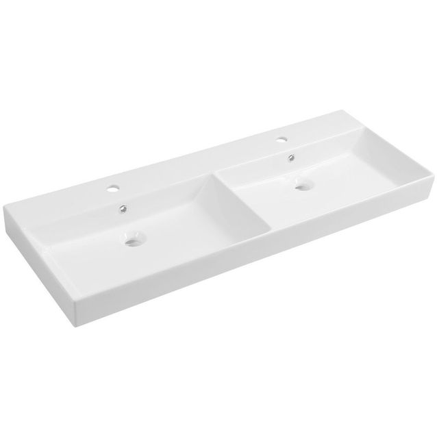 Pesuallas Interia Kare 1200 x 460 mm kaksialtainen valkoinen 