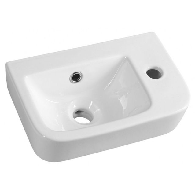 Pesuallas Interia Gerda 370 x 245 mm valkoinen vasen 