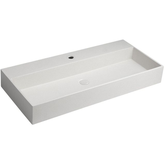 Malja-allas Interia Quadrado AR466 960 x 440 mm betoni musta