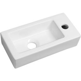 Pesuallas Interia Zoe 370 x 180 mm valkoinen oikea 