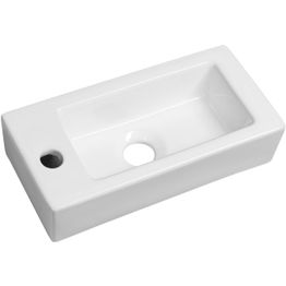 Pesuallas Interia Zoe 370 x 180 mm valkoinen vasen 