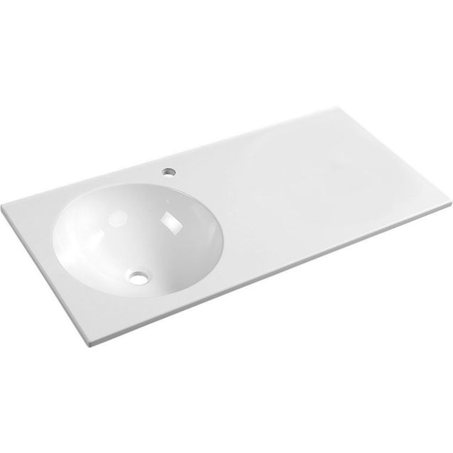 Pesuallas Interia Juno 1000 x 470 mm kivi valkoinen vasen 