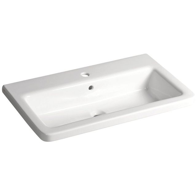 Pesuallas Interia City Square 800 x 450 mm valkoinen 