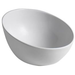 Malja-allas Interia Dome Obliquo ø445 mm keraaminen valkoinen 