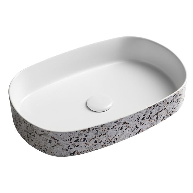 Malja-allas Interia Infinity 55x36cm, valkoinen 