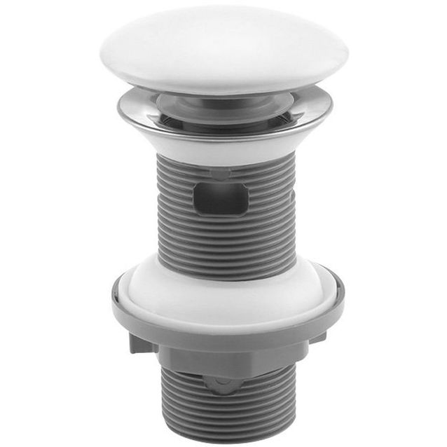 Pop-up pohjaventtiili Interia 38TP0171I, ylivuotosuojalliselle altaalle, keraaminen, valkoinen