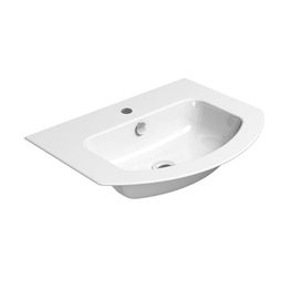 Pesuallas Interia Pura Slim 62x48cm, ExtraGlaze-pinnoite, valkoinen