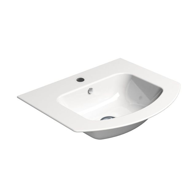Pesuallas Interia Pura Slim 52x44cm, valkoinen