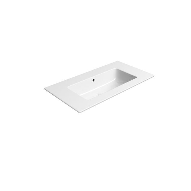 Pesuallas Interia Pura Slim 82x46cm, ei hanareikää, valkoinen