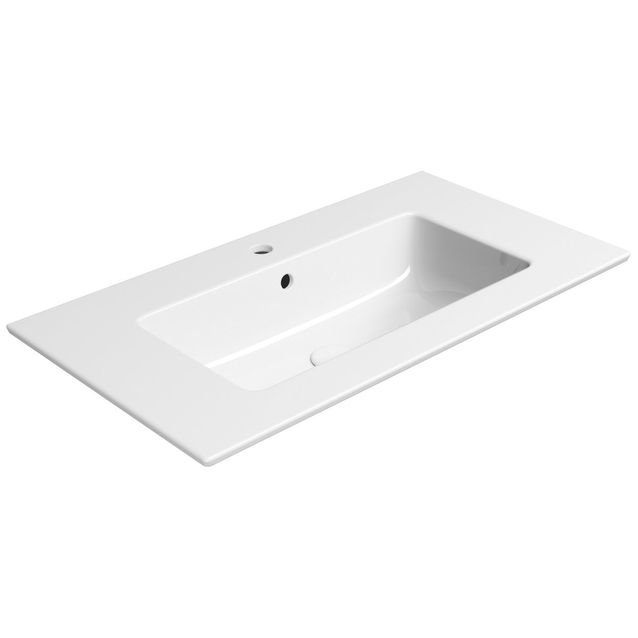 Pesuallas Interia Pura Slim 82x46cm, valkoinen
