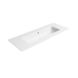 Pesuallas Interia Pura Slim 122x46cm, ei hanareikää, ExtraGlaze-pinnoite, valkoinen