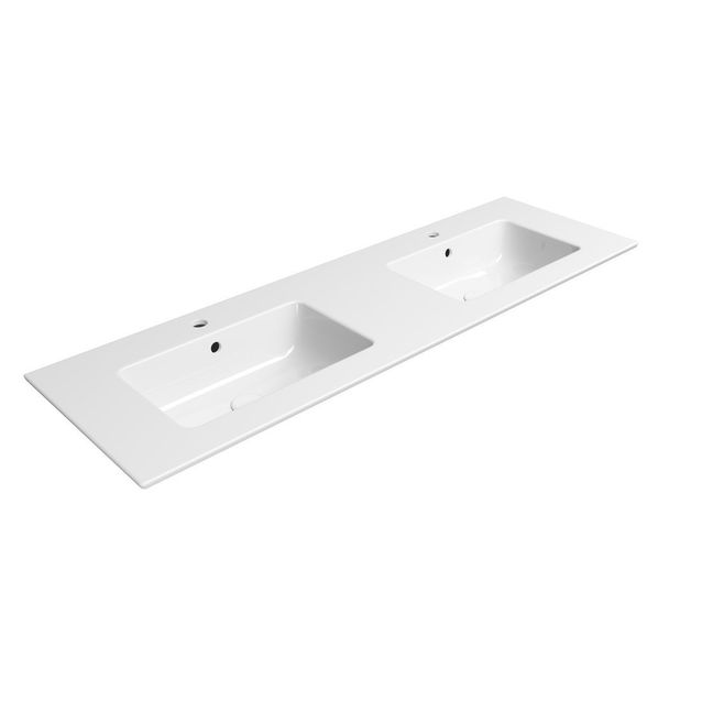 Pesuallas Interia Pura Slim 142x46cm, valkoinen