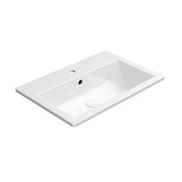 Pesuallas Interia Kube X 58,5x40,5cm, ExtraGlaze-pinnoite, valkoinen