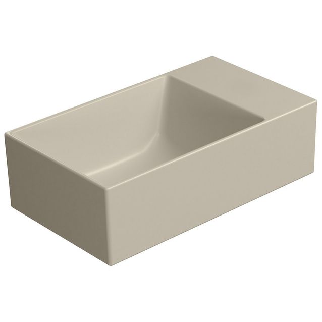 Malja-allas Interia Kube X 40x23cm, ei hanareikää, vasen/oikea, matta beige