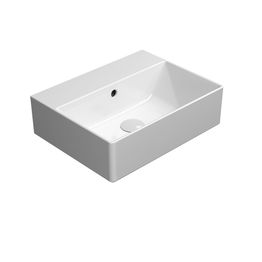 Malja-allas Interia Kube X 45x35cm, ei hanareikää, ExtraGlaze-pinnoite, valkoinen
