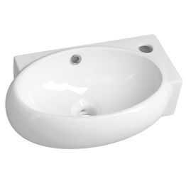 Malja-allas Interia Ribera 430x285 mm oikea valkoinen