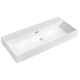 Pesuallas Interia Aquatic Double, kivi, kahdella hanareiällä, valkoinen, eri kokoja