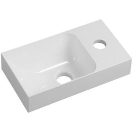 Pesuallas Interia Piccolino 30,8x10x17 cm, oikea, valkoinen