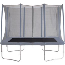 Trampoliinin matto React Suorakaide musta eri kokoja