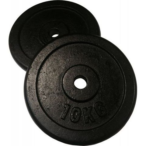 Levypainot Fit'n Shape 2 x 2.5kg, rauta, musta