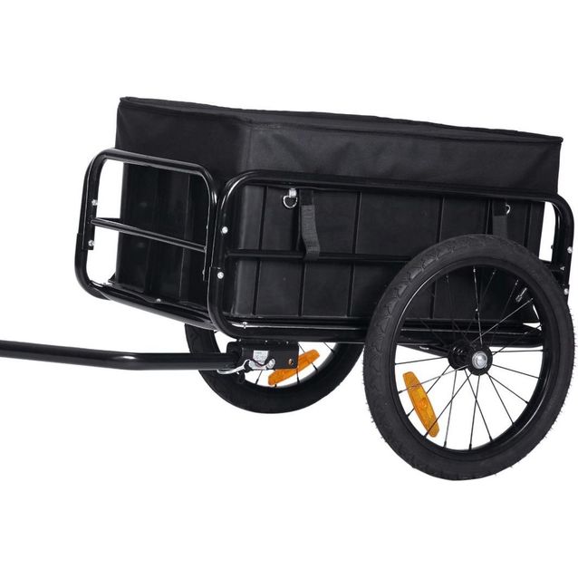 Polkupyörän tavarankuljetuskärry muovilaatikolla Trekker 50kg