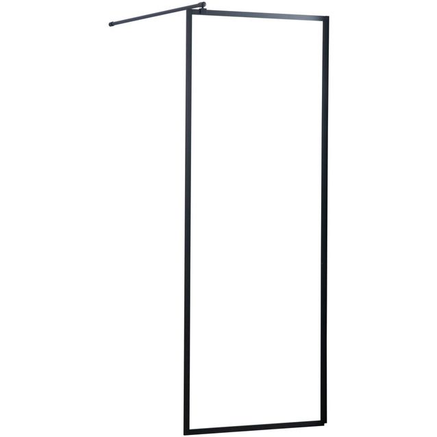 Suihkuseinä Lykke Comfort musta kehys eri kokoja
