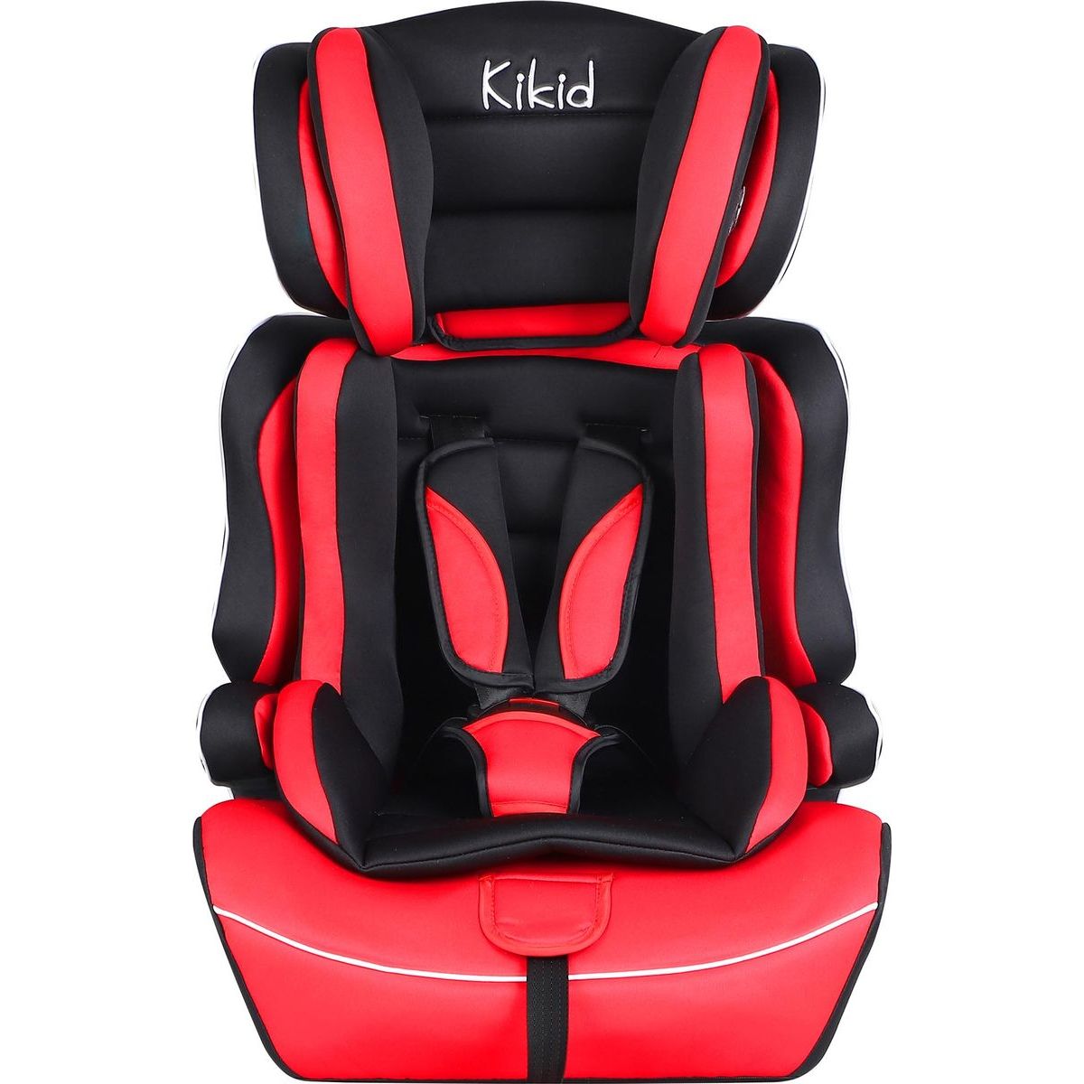 Turvaistuin Kikid Basic 76-105cm R129 musta/punainen