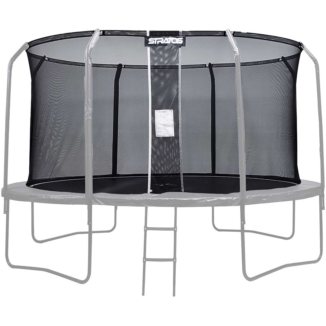 Trampoliinin turvaverkko Stratos Premium, Ø3,96 m, musta