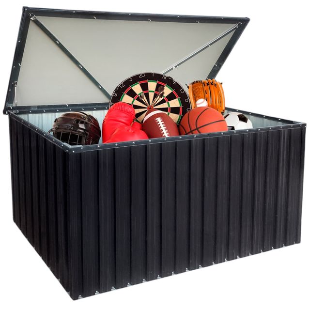 Säilytyslaatikko Fornorth, 172x78x73cm, 814 l, ulkokäyttöön, musta