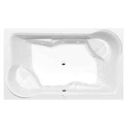 Poreamme Interia Duo Highline Hydro, 2000x1200x450mm, 355l, valkoinen