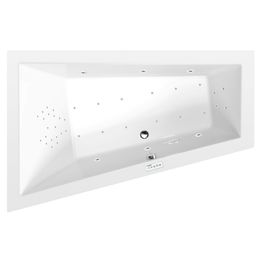 Poreamme Interia Triangl Highline Hydro-Air, 1800x1200x500mm, vasen, 350l, valkoinen