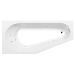 Poreamme Interia Projekta Active Hydro, 1600x800x440mm, vasen, 185l, valkoinen