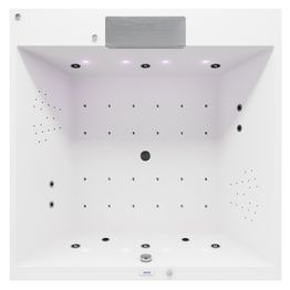 Poreamme Interia Came Falls, 1750x1750x500mm, 720l, valkoinen